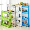Movable Plastic Interspace Storage Rack Refrigerator Space