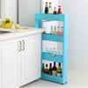 Movable Plastic Interspace Storage Rack Refrigerator Space