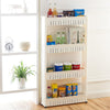 Movable Plastic Interspace Storage Rack Refrigerator Space